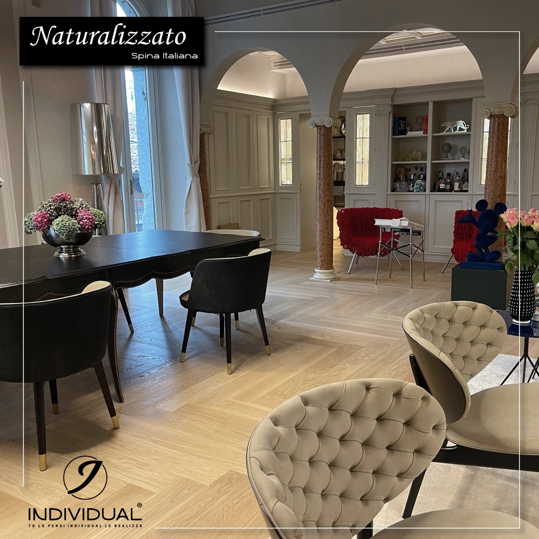 Ambientazione Individual Spina Italiana Rovere Naturalizzato