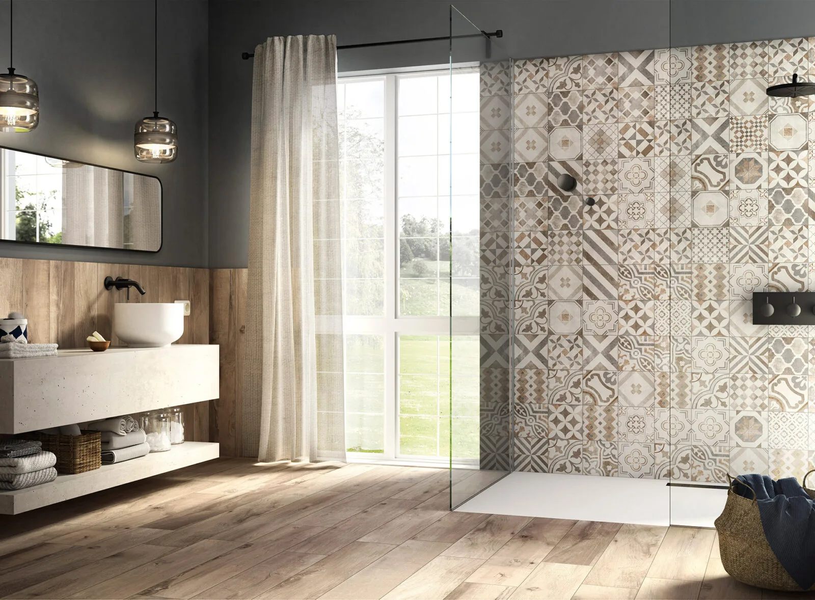 Seconda ambientazione Ceramica Valsecchia Cementine