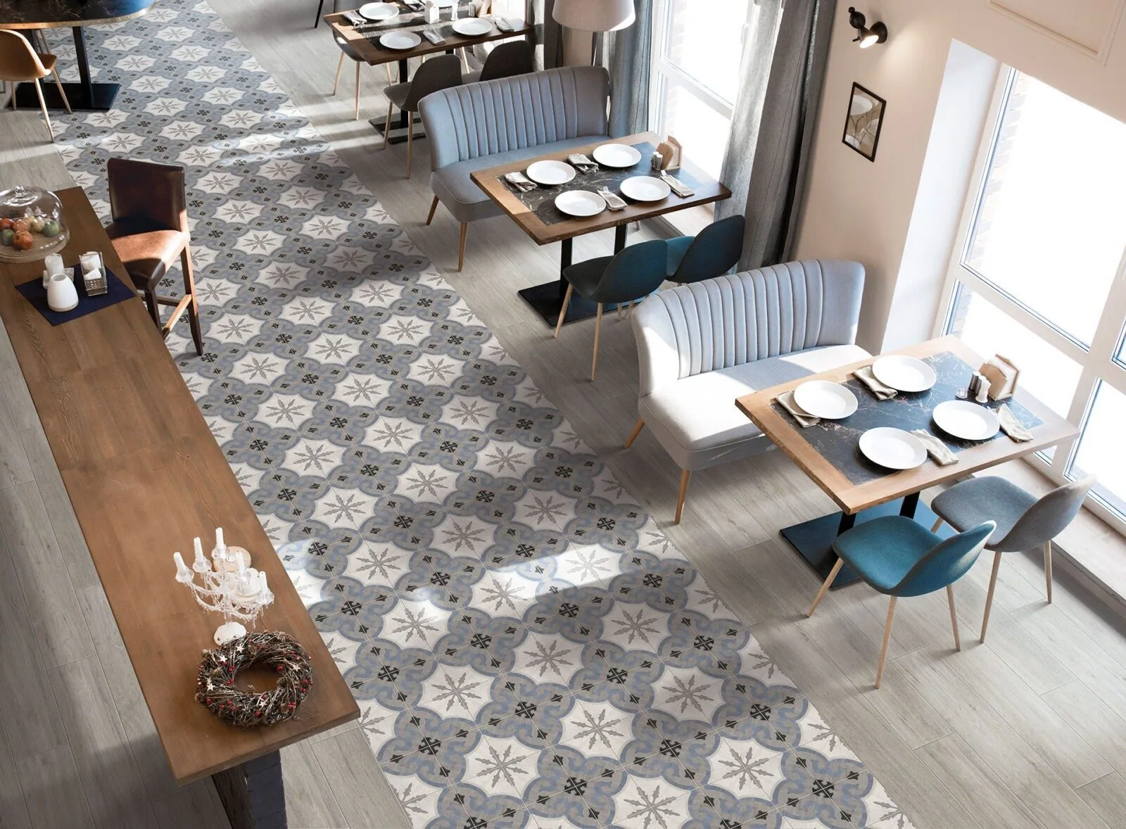 Ambientazione Ceramica Valsecchia Cementine Home
