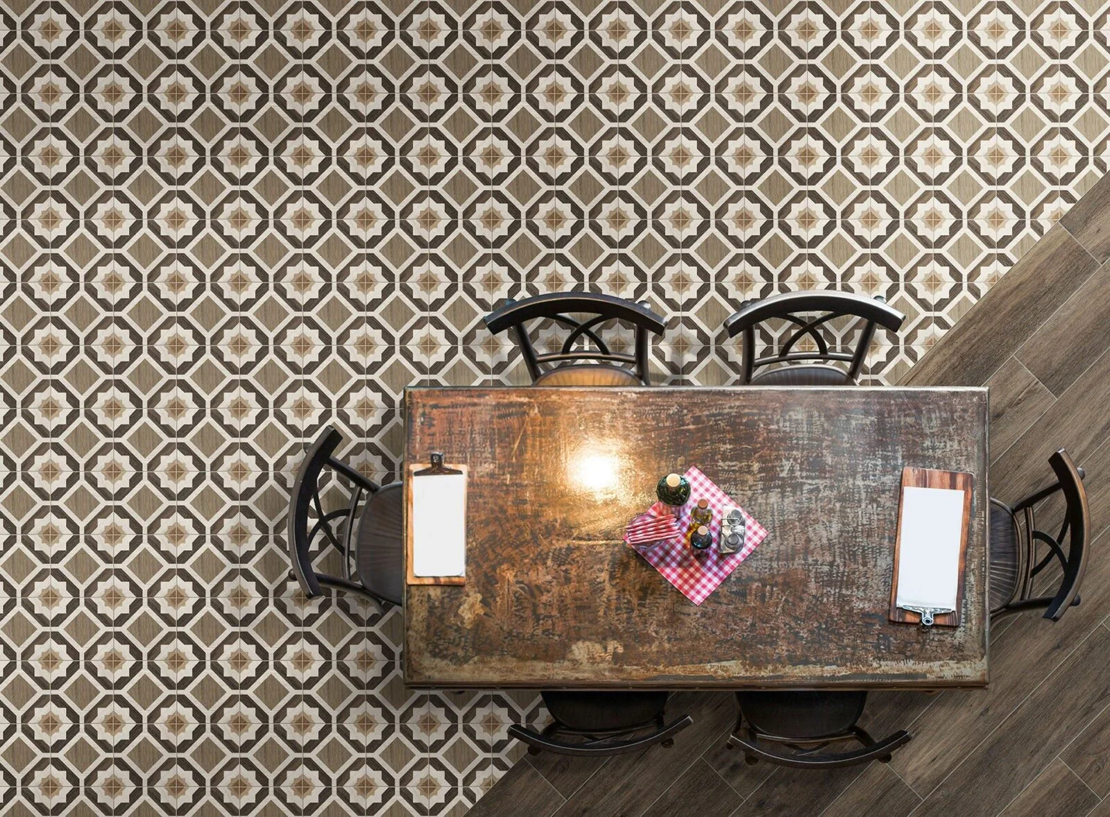 Seconda ambientazione Ceramica Valsecchia Cementine Home