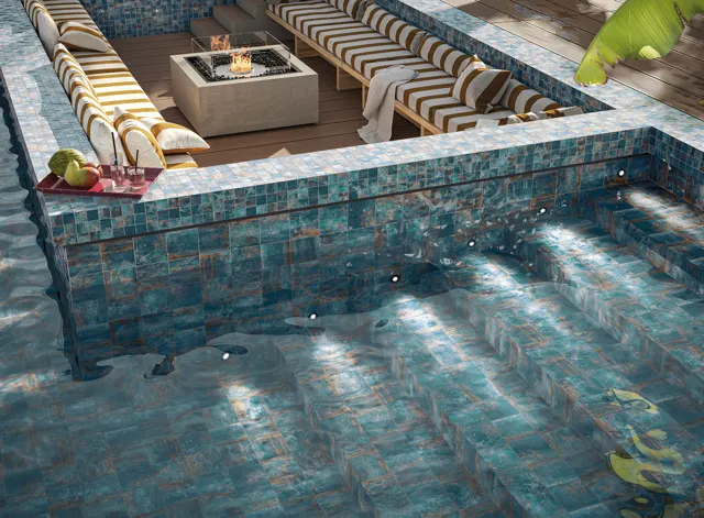 Ambientazione Ceramica Valsecchia Swimming Pacific