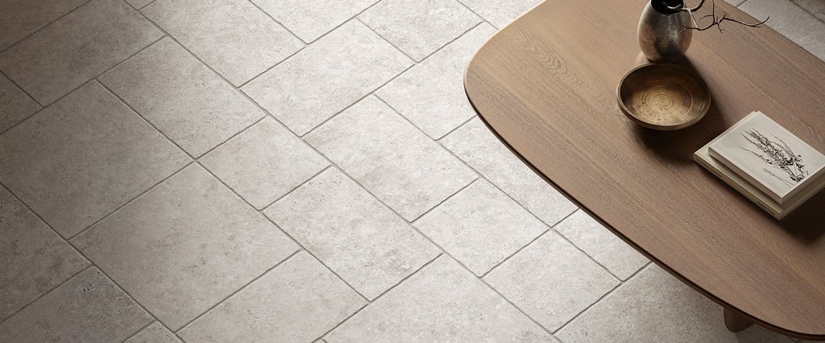 Superfici effetto pietra della collezione Pierre Eternelle di Ermes Aurelia