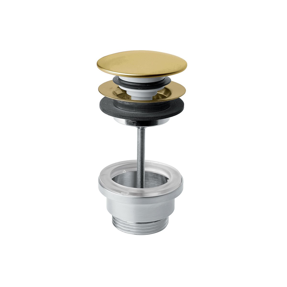 PILETTA PUSH AUTOMATICA ORO SPAZZOLATO