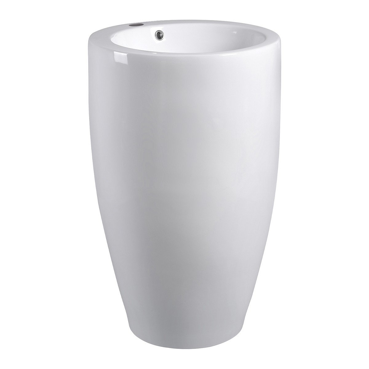 LAVABO PLUS B133 A PAVIMENTO — Colore: BIANCO LUCIDO