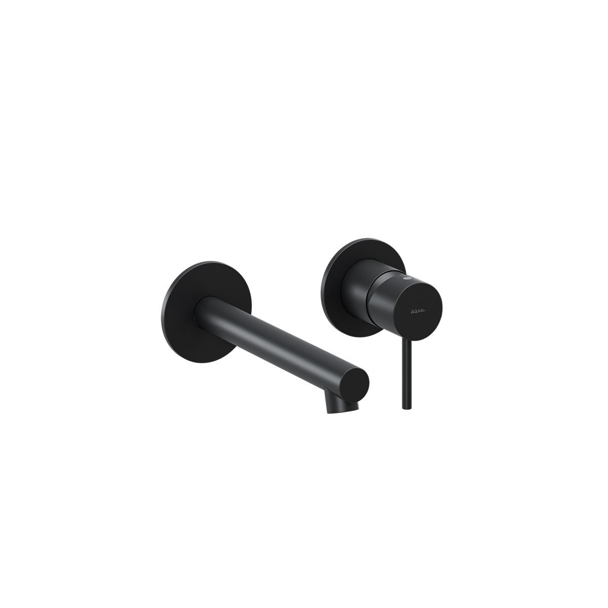 MISC. LAVABO INCASSO 2 PIASTRE SLIM NERO OPACO