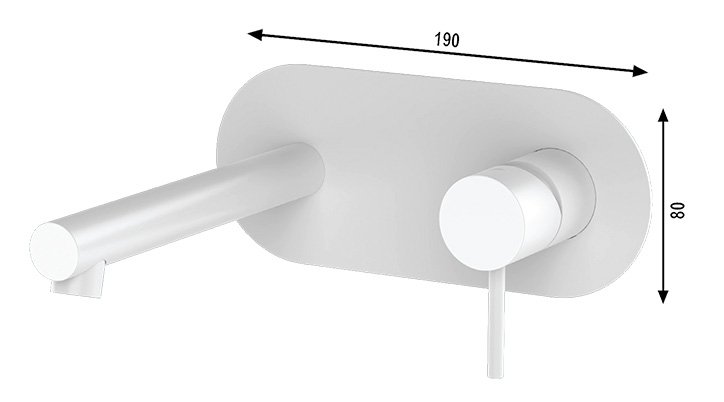 MISC. LAVABO INCASSO SLIM BIANCO OPACO