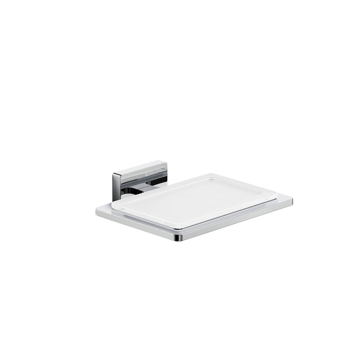 PORTA SAPONE DA PARETE LIVING — Colore: CROMO