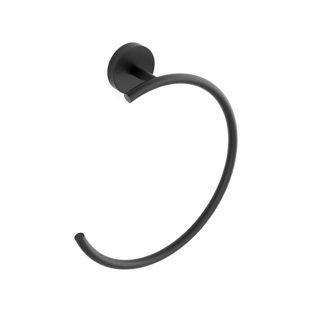 PORTA ASCIUGAMANI AD ANELLO XS — Colore: NERO OPACO