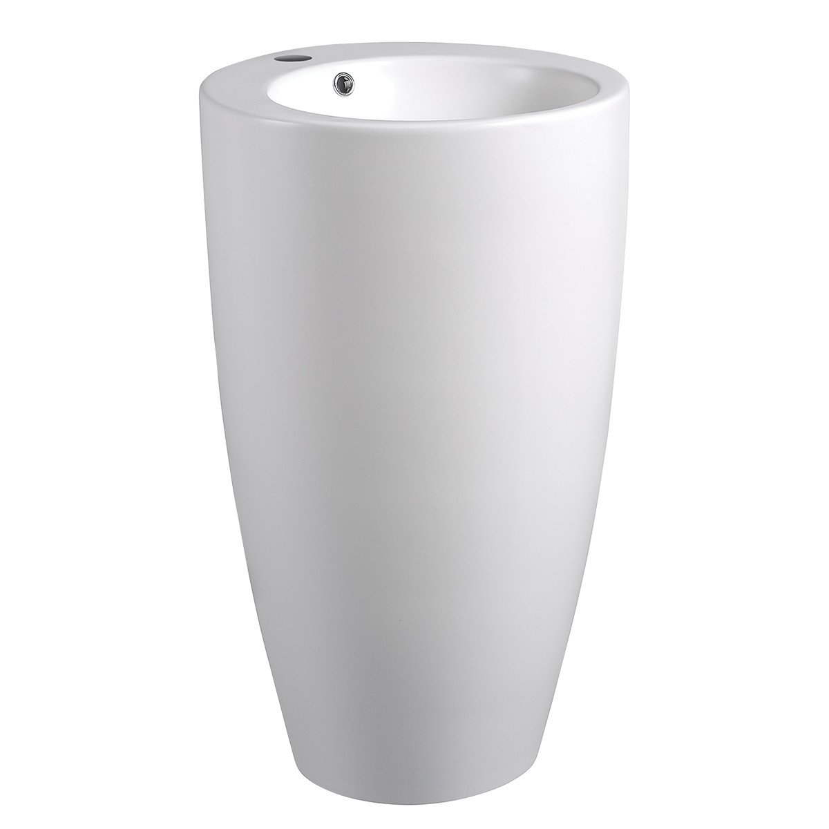 LAVABO PLUS B133 A PAVIMENTO — Colore: BIANCO LUCIDO