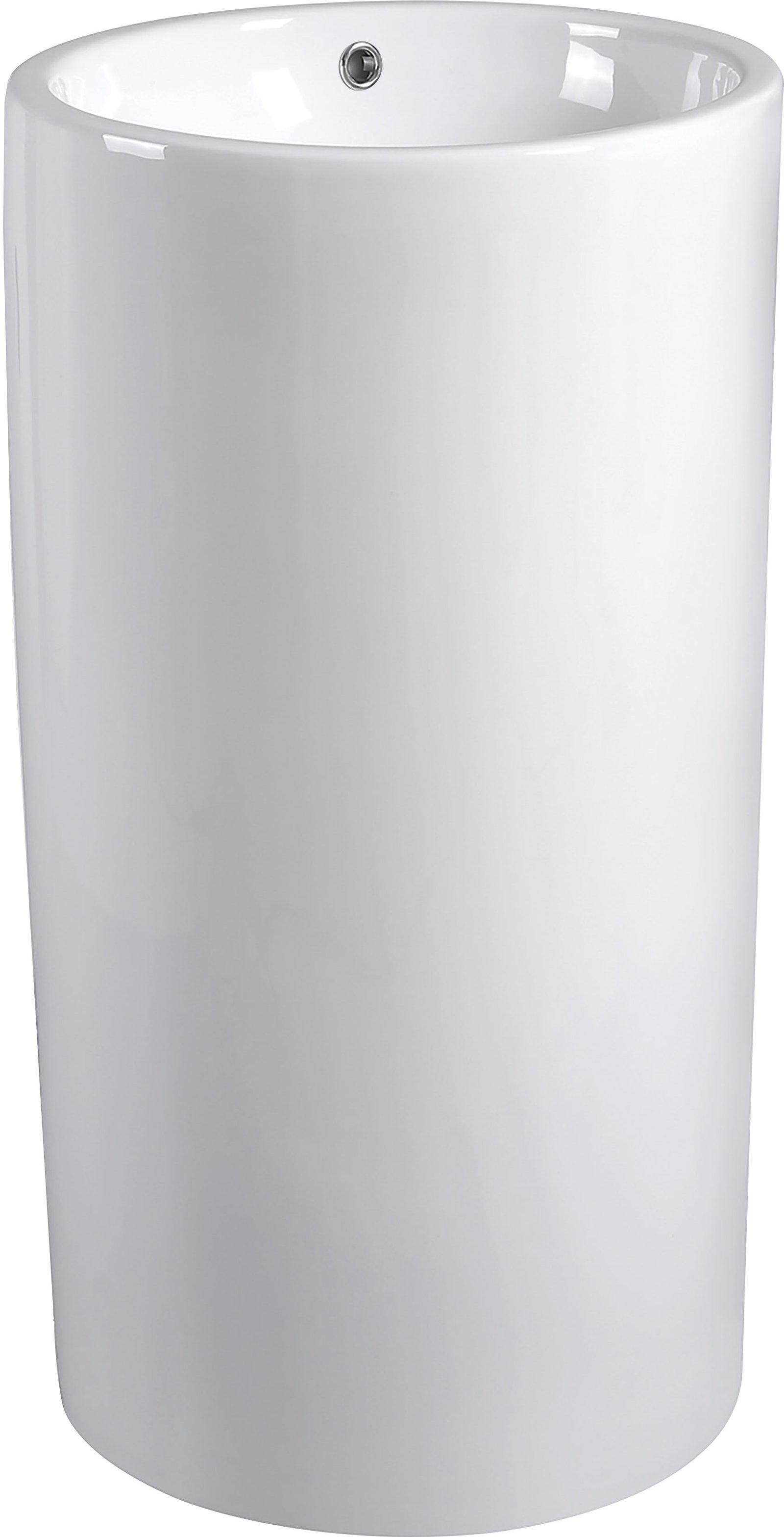 LAVABO PLUS B135 A PAVIMENTO — Colore: BIANCO LUCIDO