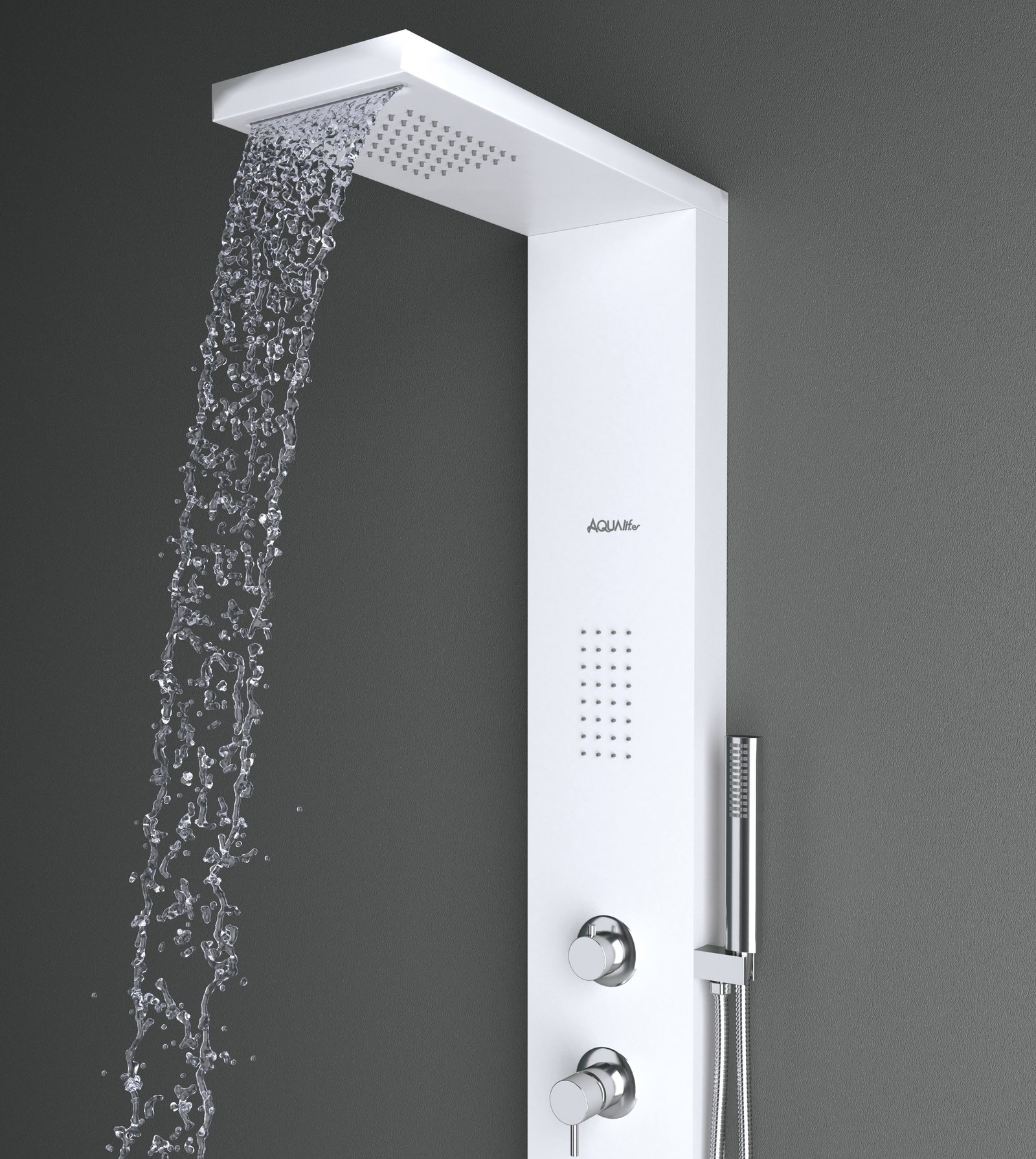 COLONNA DOCCIA TOWER MECCANICA ALLUMINIO — Colore: BIANCO OPACO
