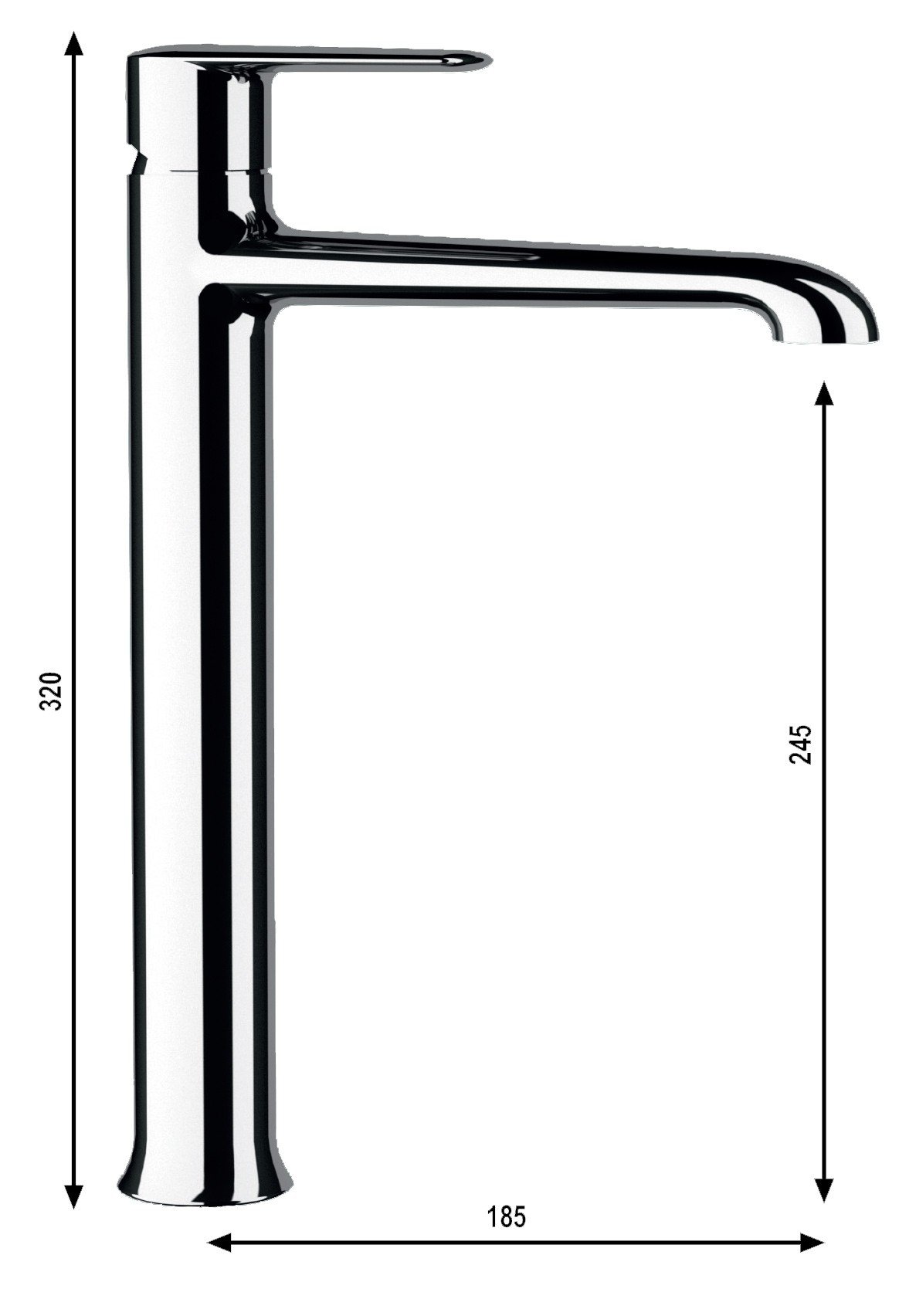 MISC. LAVABO D'ARREDO PANORMOS CROMO