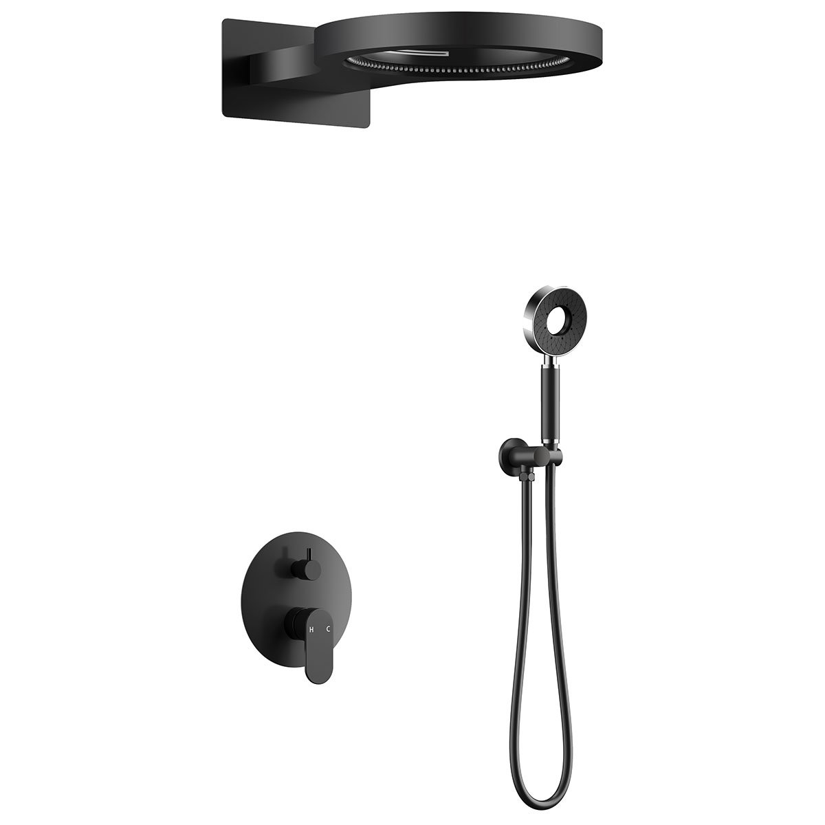 KIT RESTYLING 58,8x40 DROP CON MISCELATORE — Colore: NERO OPACO